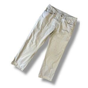 PETER MILLAR 'Sateen 5-Pocket'‎ Mens Chino Pants Stone Cotton Stretch Size 34/29